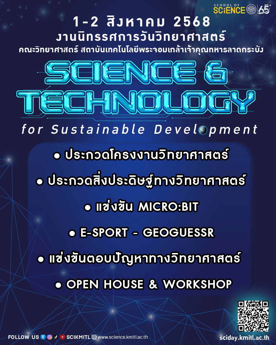 ขอเชิญพบกับงานนิทรรศการวันวิทยาศาสตร์ 2568